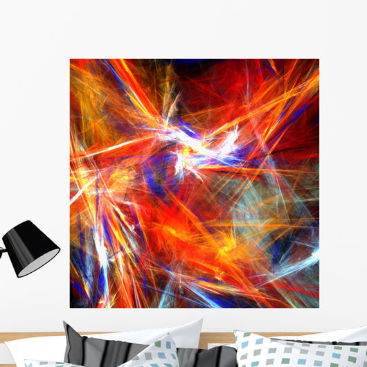 Bright  Colorful Strokes Wall Mural