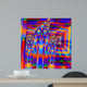 colorful geometric design Wall Mural