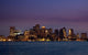 Panorama of Boston Skyline at Night Wall Mural