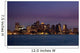 Panorama of Boston Skyline at Night Wall Mural