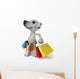 Dog and Shopping Wall Decal