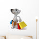 Dog and Shopping Wall Decal