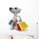Dog and Shopping Wall Decal