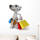 Dog and Shopping Wall Decal