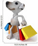 Dog and Shopping Wall Decal