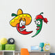 Mexican Peppers Wall Decal Sticker Set