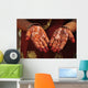 hands decorated with henna Wall Mural
