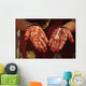 hands decorated with henna Wall Mural