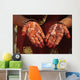 hands decorated with henna Wall Mural