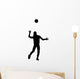 Female Volleyball Silhouette Wall Decal