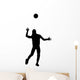 Female Volleyball Silhouette Wall Decal