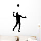 Female Volleyball Silhouette Wall Decal