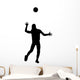 Female Volleyball Silhouette Wall Decal