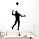 Female Volleyball Silhouette Wall Decal