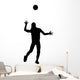 Female Volleyball Silhouette Wall Decal