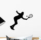 tennis player silhouette Wall Decal