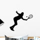 tennis player silhouette Wall Decal