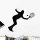 tennis player silhouette Wall Decal