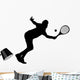 tennis player silhouette Wall Decal