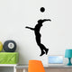 Volleyball Silhouette Wall Decal
