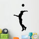 Volleyball Silhouette Wall Decal
