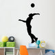 Volleyball Silhouette Wall Decal