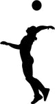 Volleyball Silhouette Wall Decal
