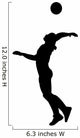 Volleyball Silhouette Wall Decal