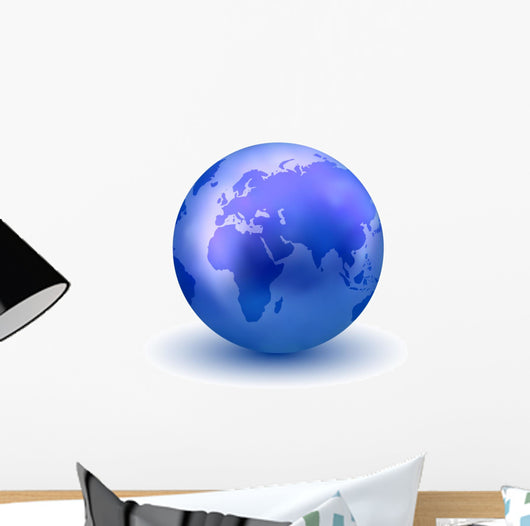 Blue Earth Globe Wall Decal