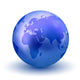 Blue Earth Globe Wall Decal