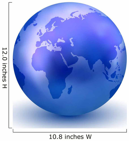 Blue Earth Globe Wall Decal