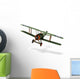 Biplane Cartoon Wall Decal