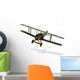Biplane Cartoon Wall Decal