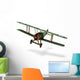 Biplane Cartoon Wall Decal