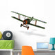 Biplane Cartoon Wall Decal