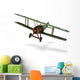Biplane Cartoon Wall Decal