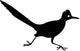 Roadrunner Running Bird Silhouette Wall Decal