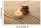 Stack of Pebbles and Light Candle Wall Mural