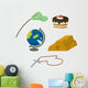 Objects Wall Mural
