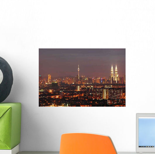 Kuala Lumpur Night Wall Decal