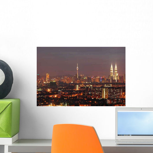 Kuala Lumpur Night Wall Decal