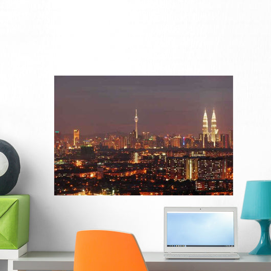 Kuala Lumpur Night Wall Decal