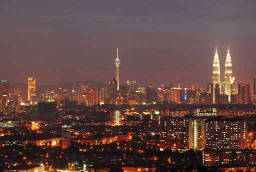 Kuala Lumpur Night Wall Decal