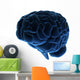 Blaues Gehirn Wall Decal