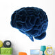 Blaues Gehirn Wall Decal