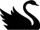 Swan Swimming Bird Silhouette Wall Decal