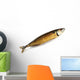 Smoked Fish Isolated on White Wall Decal