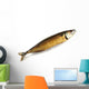 Smoked Fish Isolated on White Wall Decal