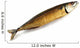 Smoked Fish Isolated on White Wall Decal