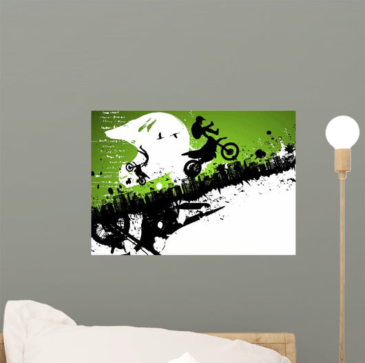 Motocross Freestyle Abstract Wall Decal